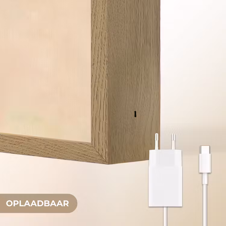 Lightbox - Wandlamp - Minimalistisch - Bloem - Bladeren - Beige — 7