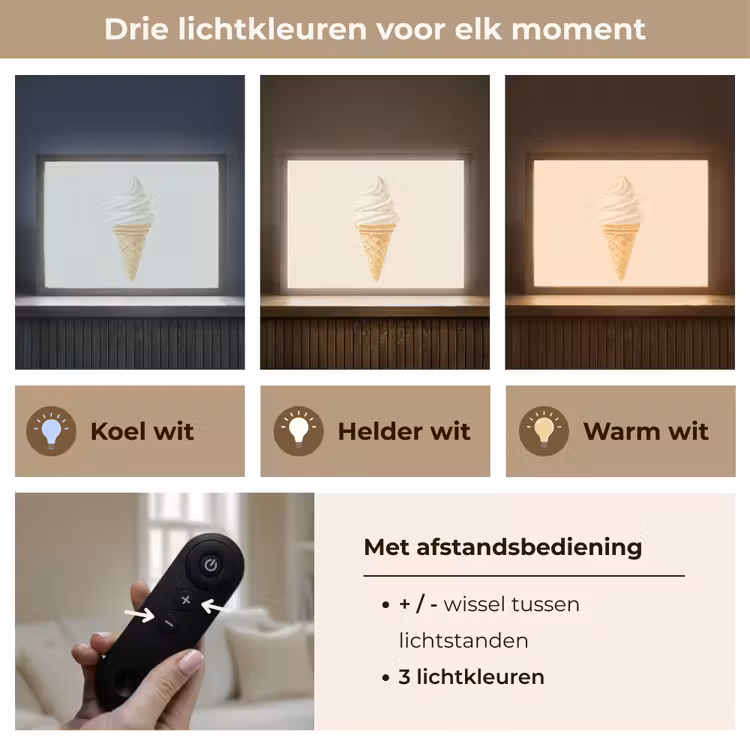 Lightbox - Wandlamp - Softijs - Hoorntje - Wit — 8