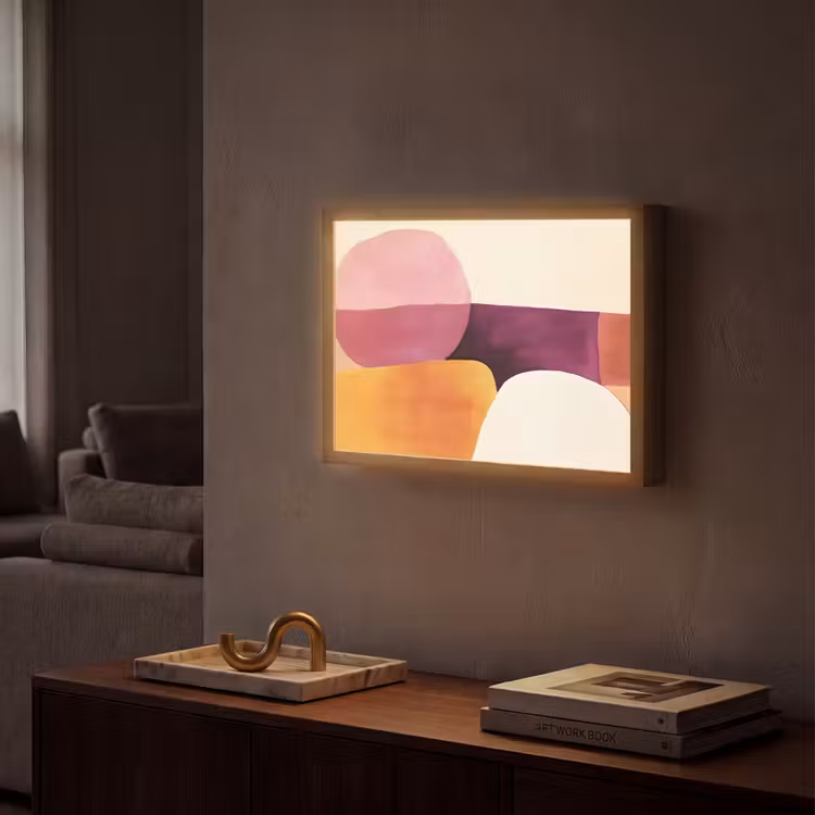 Lightbox - Wandlamp - Vormen - Abstract - Kleurrijk — 2
