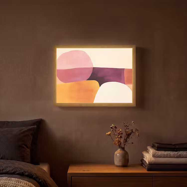 Lightbox - Wandlamp - Vormen - Abstract - Kleurrijk — 3