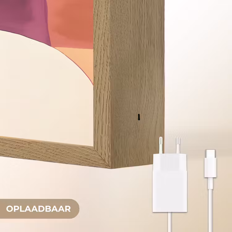 Lightbox - Wandlamp - Vormen - Abstract - Kleurrijk — 7