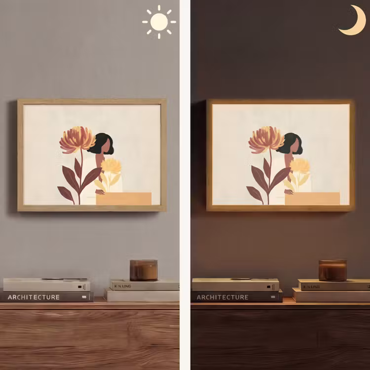 Lightbox - Wandlamp - Vrouw - Minimalistisch - Bloem — 6