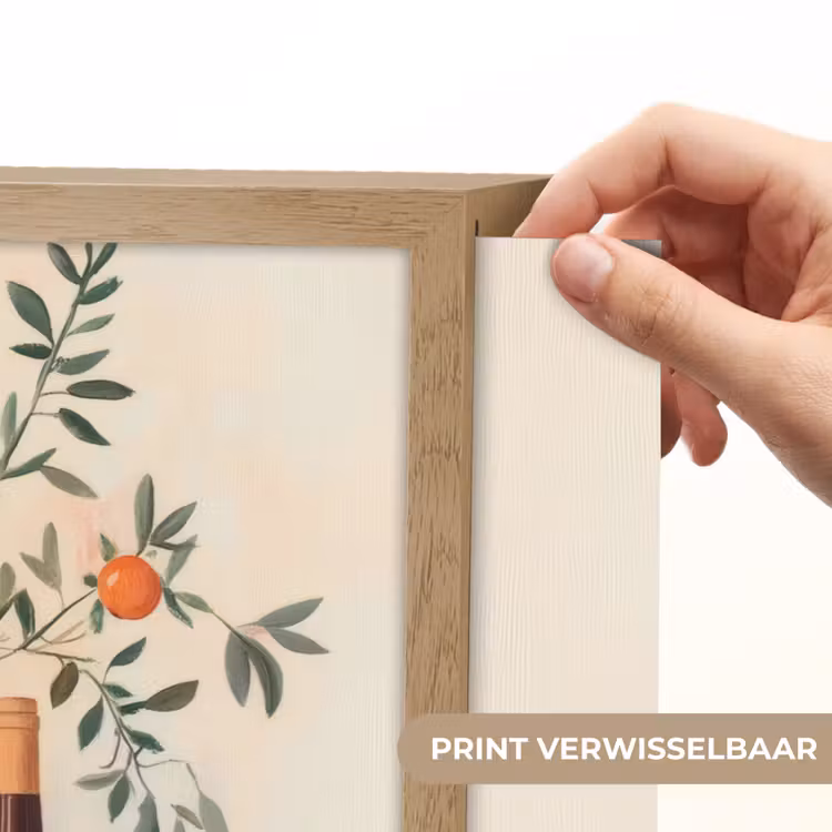 Lightbox - Wandlamp - Wijnflessen - Takken - Sinaasappels — 5