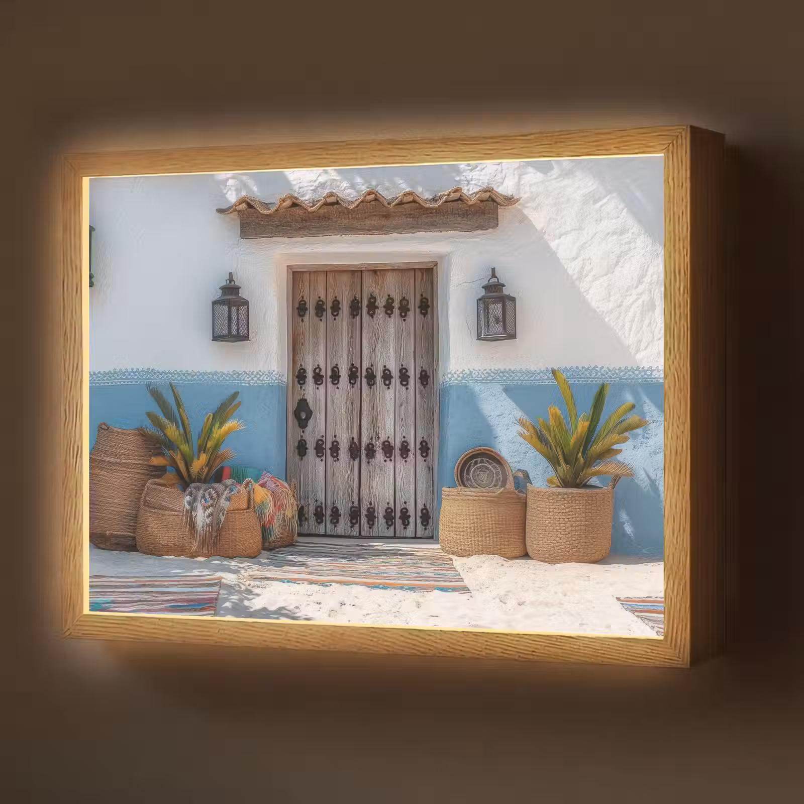 Lightbox - Wandlamp - Deur - Manden - Planten — 1