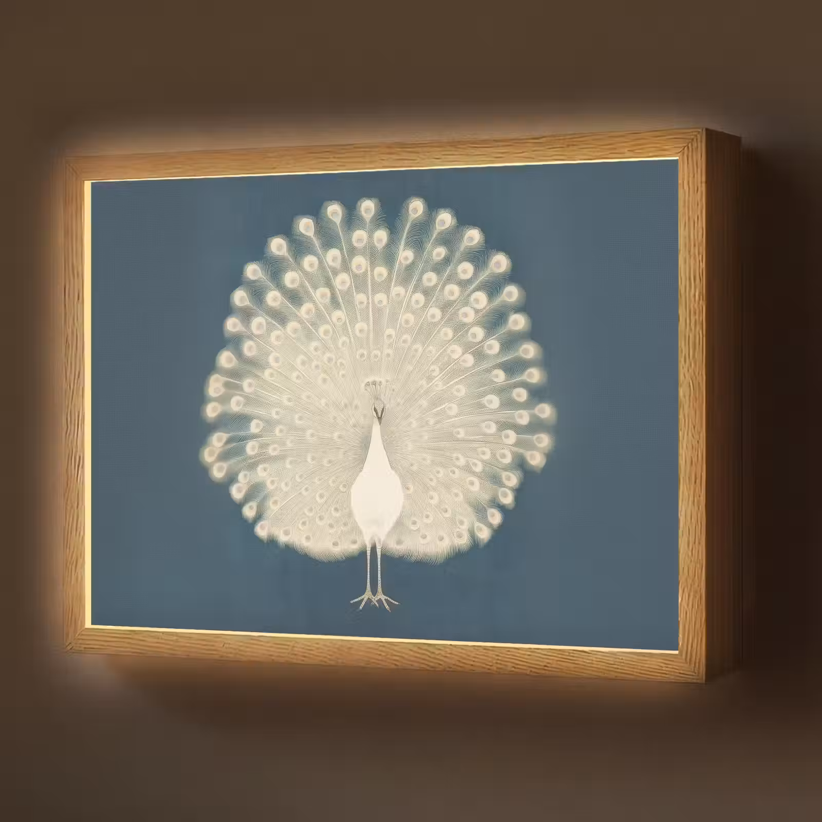 Lightbox - Wandlamp - Vogel - Blauw - Vintage — 1