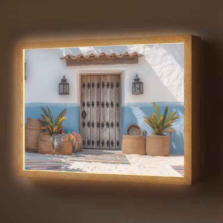 Lightbox - Wandlamp - Deur - Manden - Planten — 1