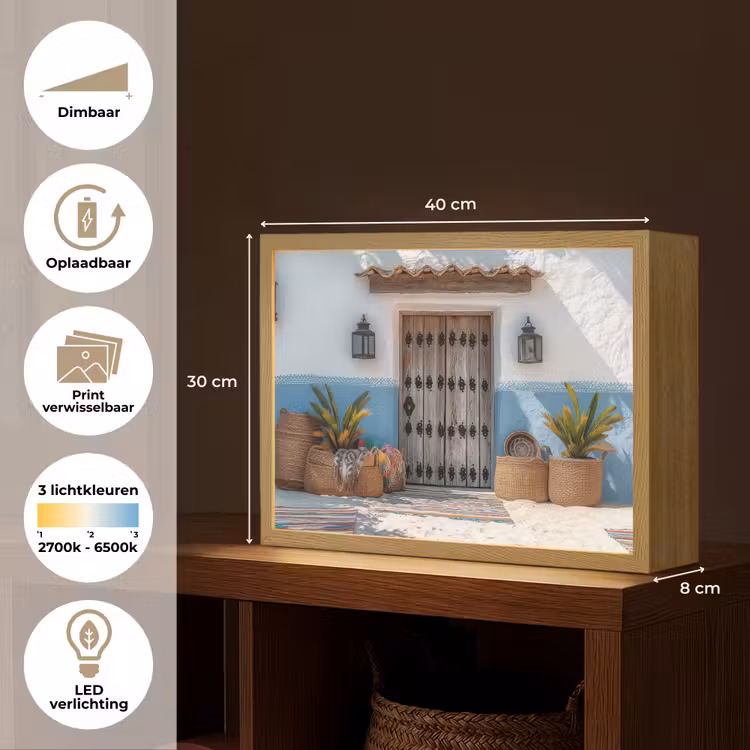 Lightbox - Wandlamp - Deur - Manden - Planten — 10