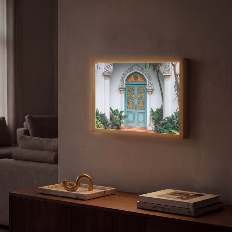 Lightbox - Wandlamp - Deur - Patronen - Planten — 2