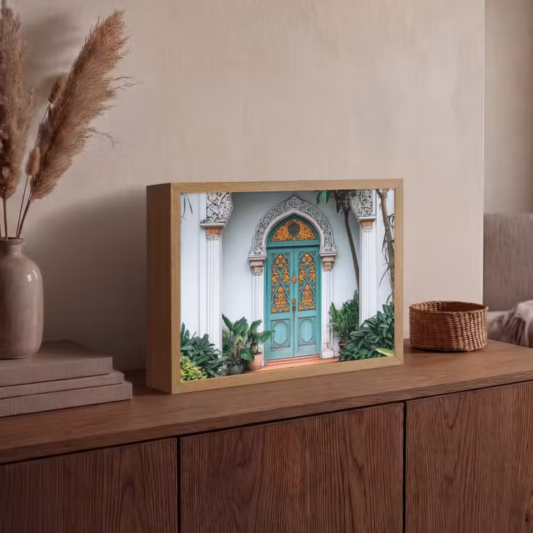 Lightbox - Wandlamp - Deur - Patronen - Planten — 4