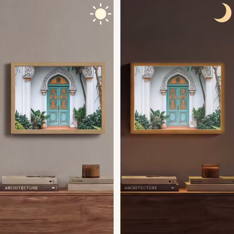 Lightbox - Wandlamp - Deur - Patronen - Planten — 6
