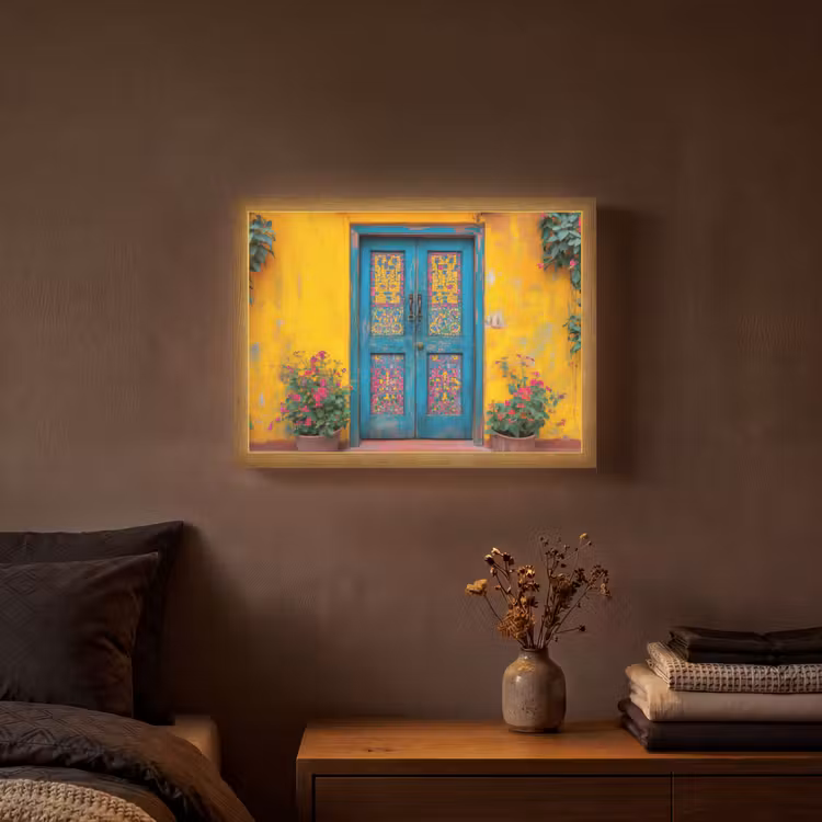 Lightbox - Wandlamp - Deuren - Kleurrijk - Planten — 3