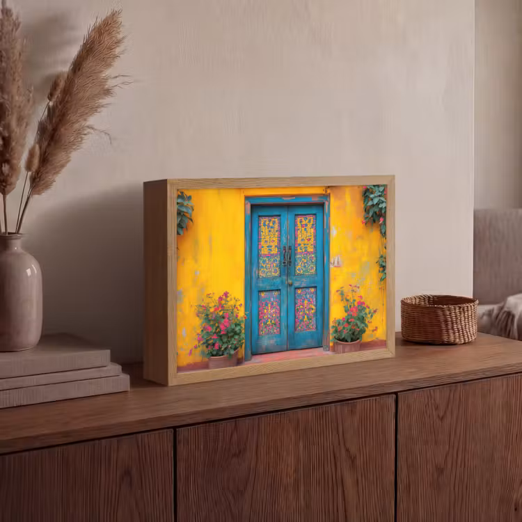 Lightbox - Wandlamp - Deuren - Kleurrijk - Planten — 4