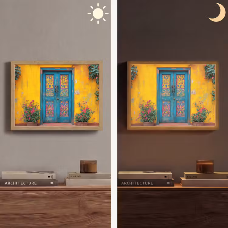 Lightbox - Wandlamp - Deuren - Kleurrijk - Planten — 6