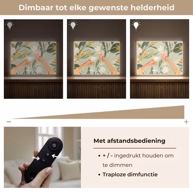 Lightbox - Wandlamp - Glazen - Proosten - Bladeren - Groen — 9