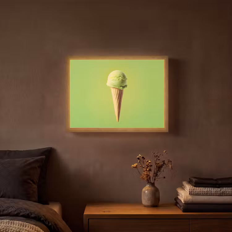 Lightbox - Wandlamp - Hoorntje - Schepijs - Groen — 3