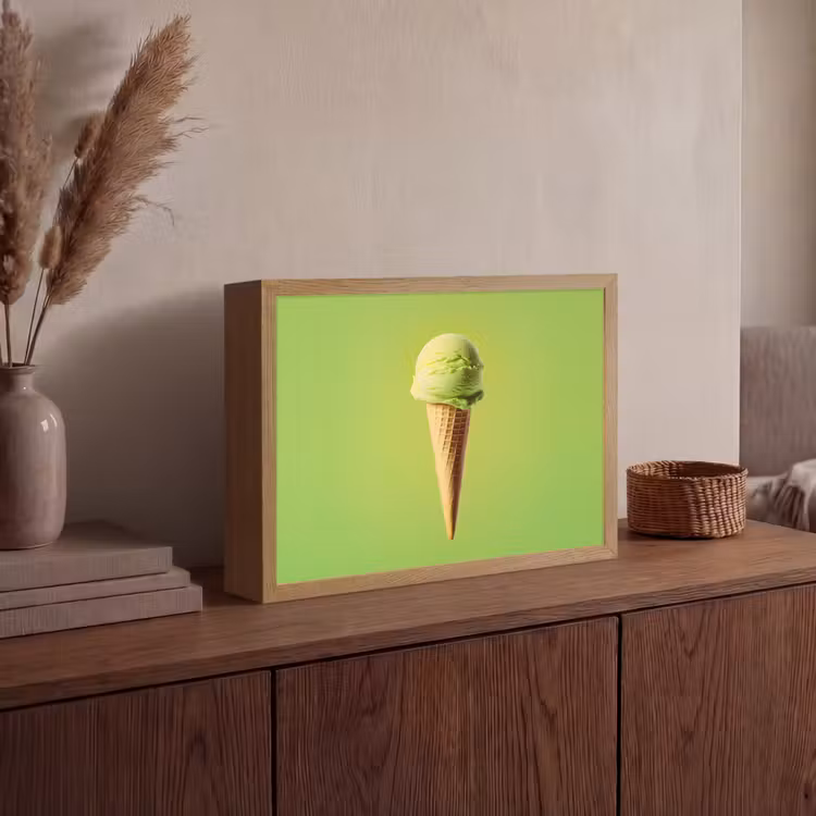 Lightbox - Wandlamp - Hoorntje - Schepijs - Groen — 4