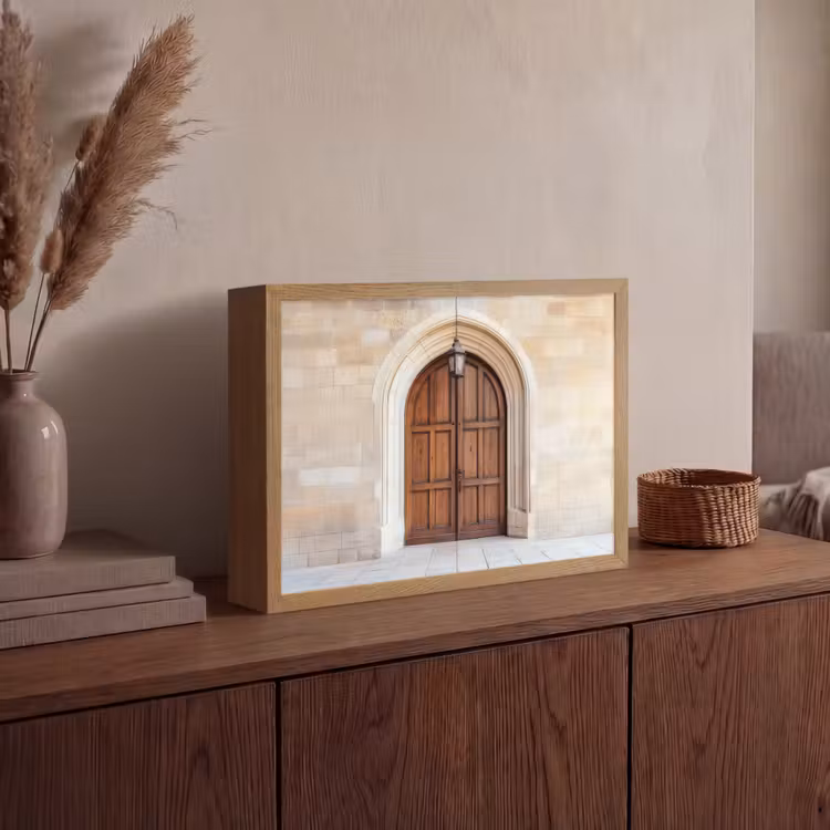 Lightbox - Wandlamp - Houten - Deur - Lantaarn — 4