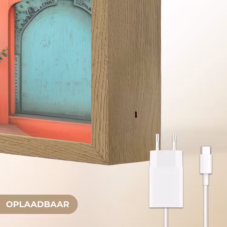 Lightbox - Wandlamp - Lantaarn - Deur - Turquoise — 7