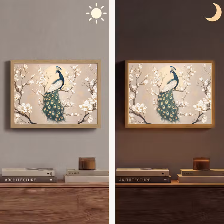 Lightbox - Wandlamp - Pauw - Tak - Bloemen — 6
