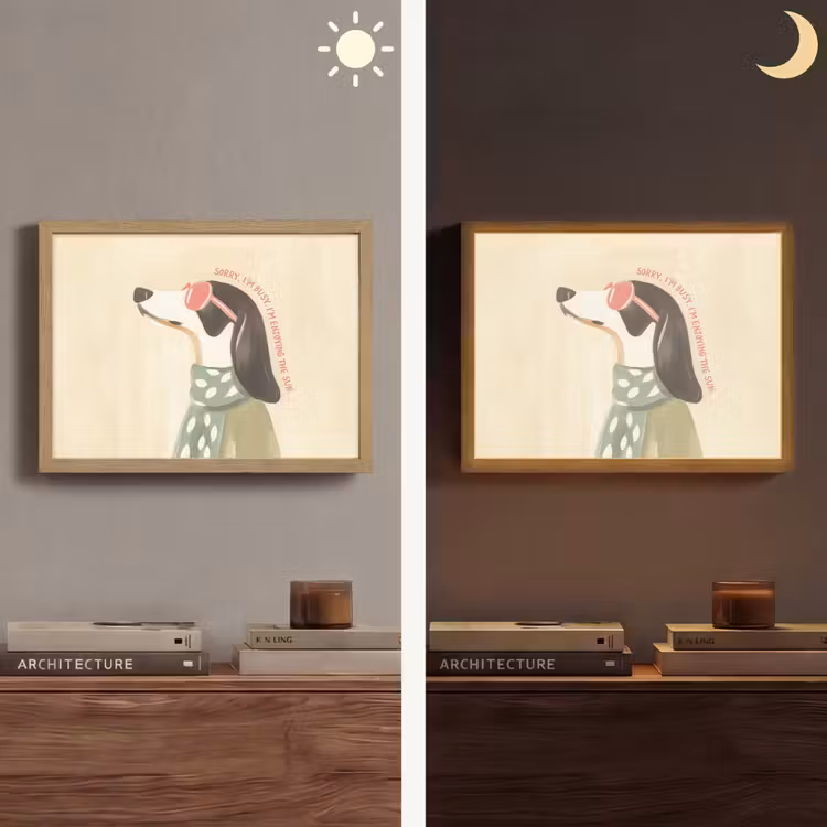Lightbox - Wandlamp - Quote - Hond - Zonnebril — 6