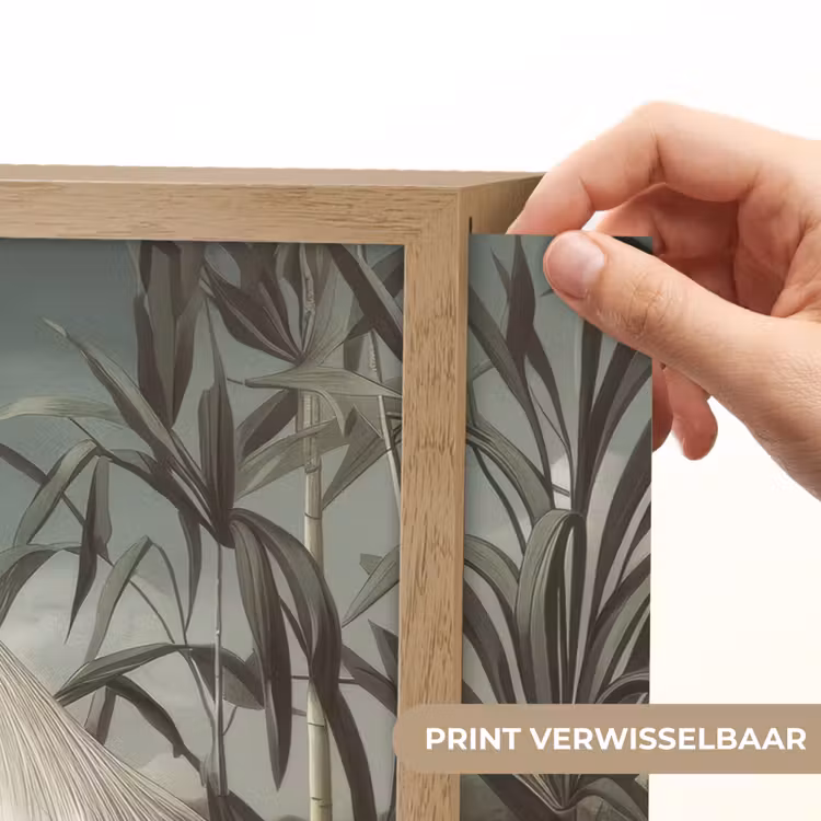 Lightbox - Wandlamp - Reiger - Planten - Wolken - Wit — 5