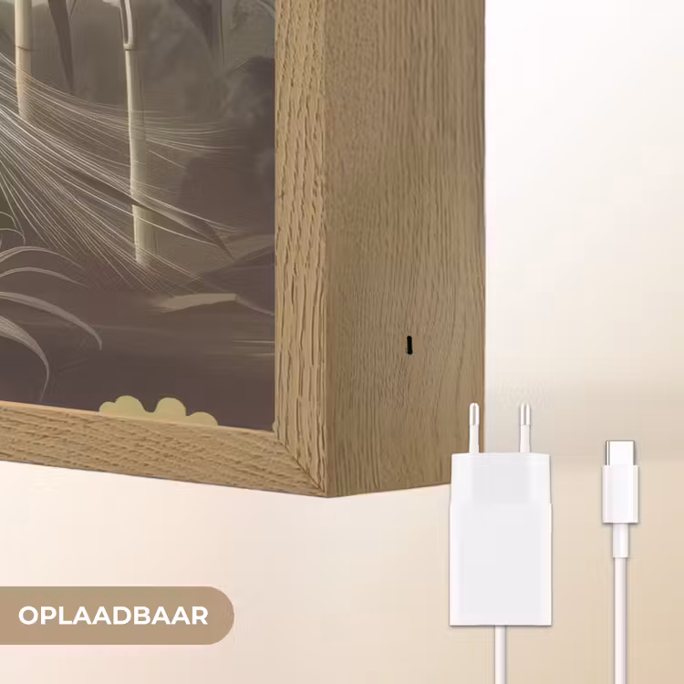 Lightbox - Wandlamp - Reiger - Planten - Wolken - Wit — 7