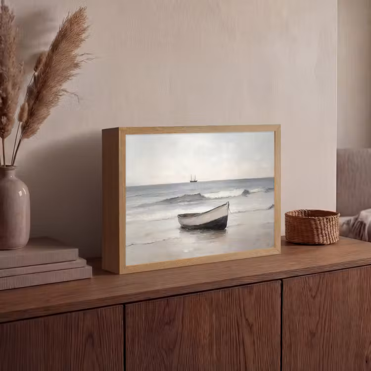 Lightbox - Wandlamp - Roeiboot - Zee - Horizon — 4