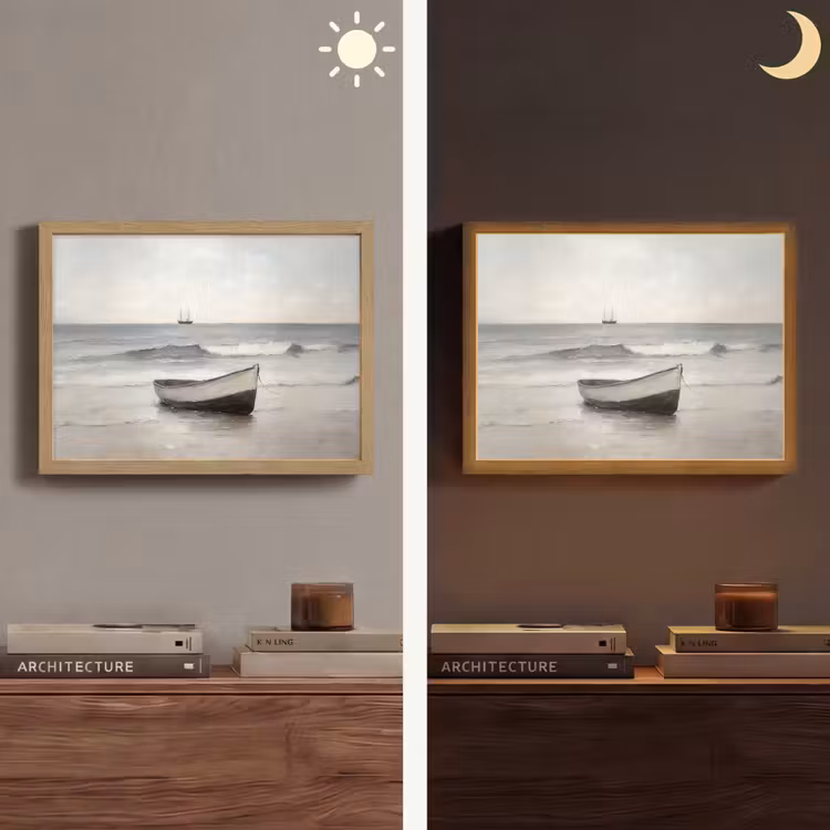 Lightbox - Wandlamp - Roeiboot - Zee - Horizon — 6