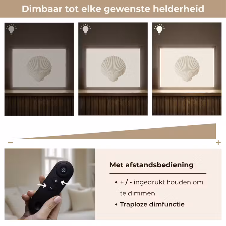 Lightbox - Wandlamp - Schelp - Minimalistisch - Wit — 9