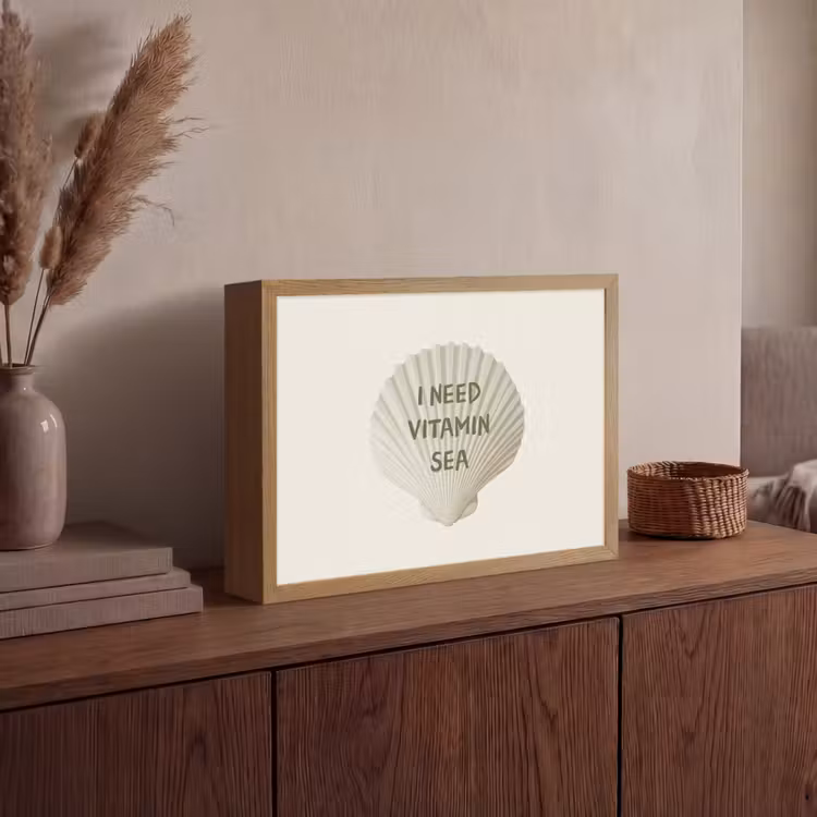 Lightbox - Wandlamp - Schelp - Quote - Groen — 4