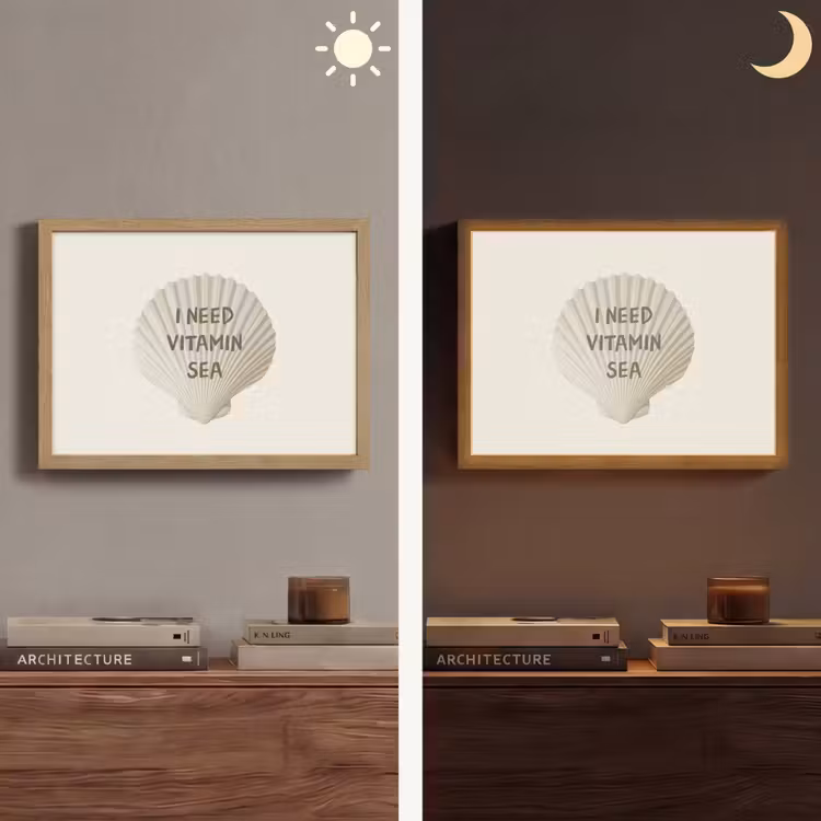 Lightbox - Wandlamp - Schelp - Quote - Groen — 6