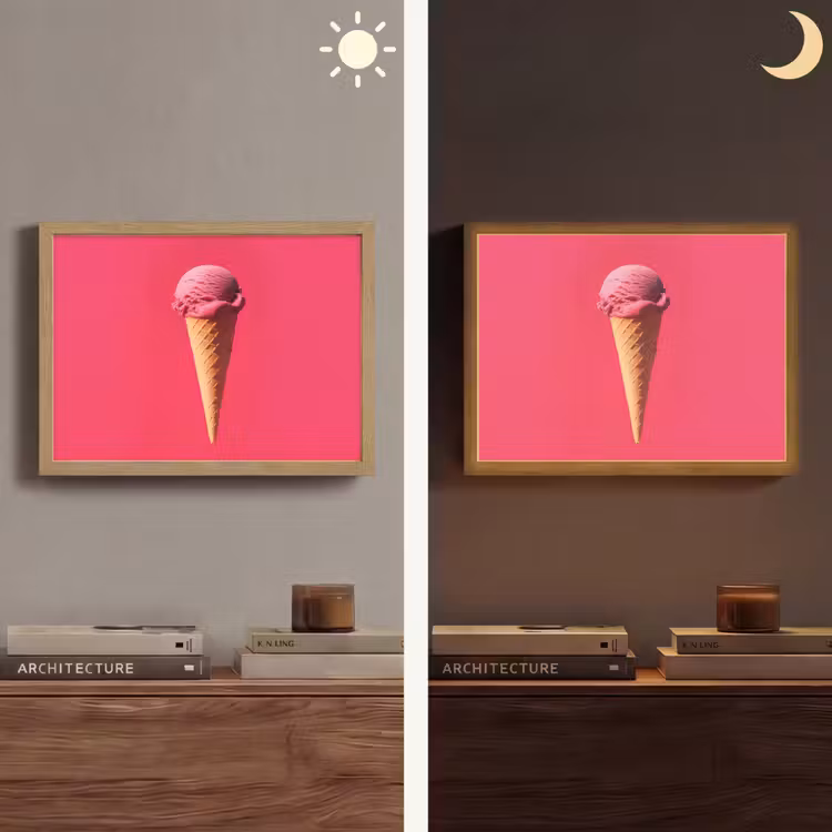 Lightbox - Wandlamp - Schepijs - Roze - Hoorntje — 6