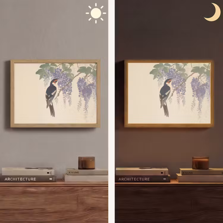 Lightbox - Wandlamp - Specht - Bloemen - Paars — 6