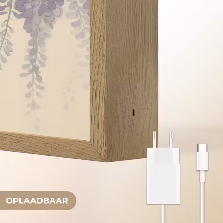 Lightbox - Wandlamp - Specht - Bloemen - Paars — 7