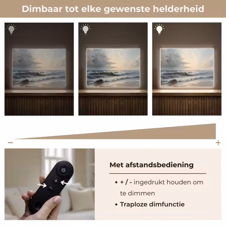 Lightbox - Wandlamp - Strand - Zee - Zonsondergang — 9