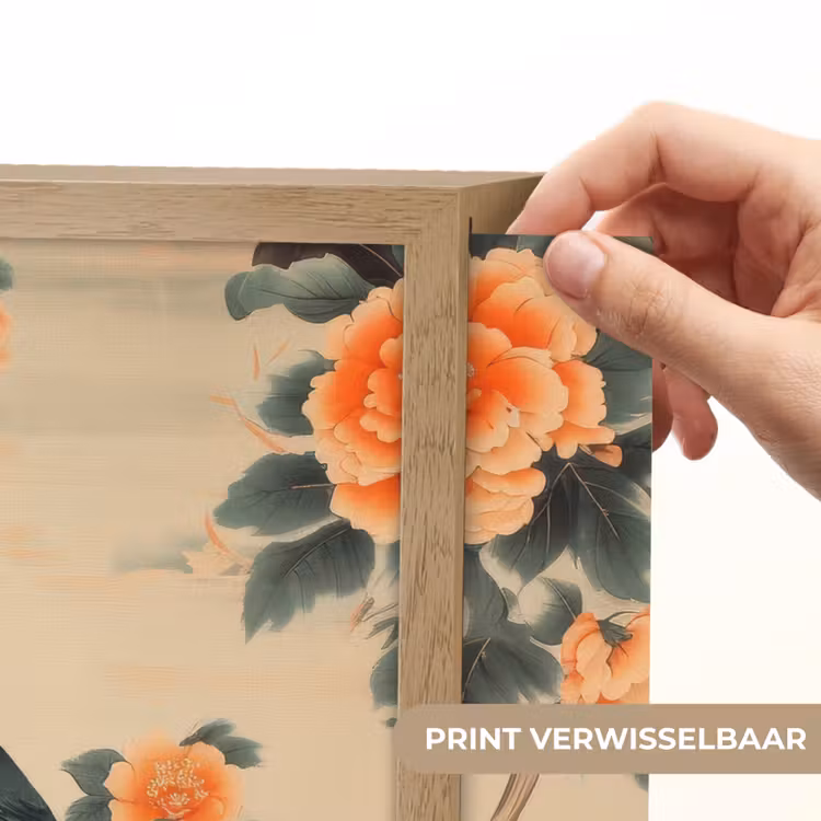 Lightbox - Wandlamp - Vogel - Tak - Bloemen - Oranje — 5
