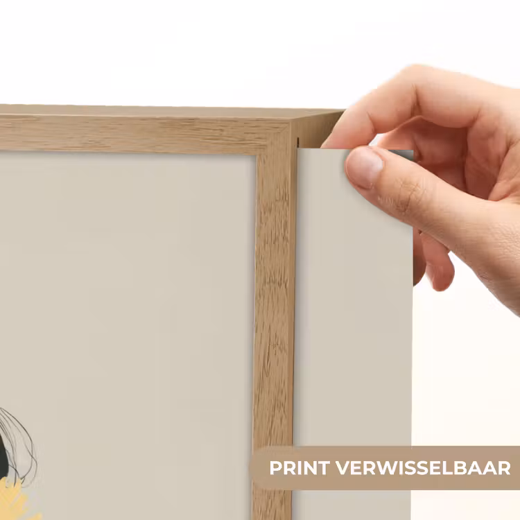 Lightbox - Wandlamp - Vrouw - Bloem - Geel - Minimalistisch — 5