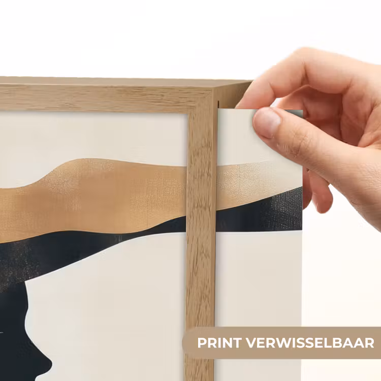 Lightbox - Wandlamp - Vrouw - Golven - Zwart — 5