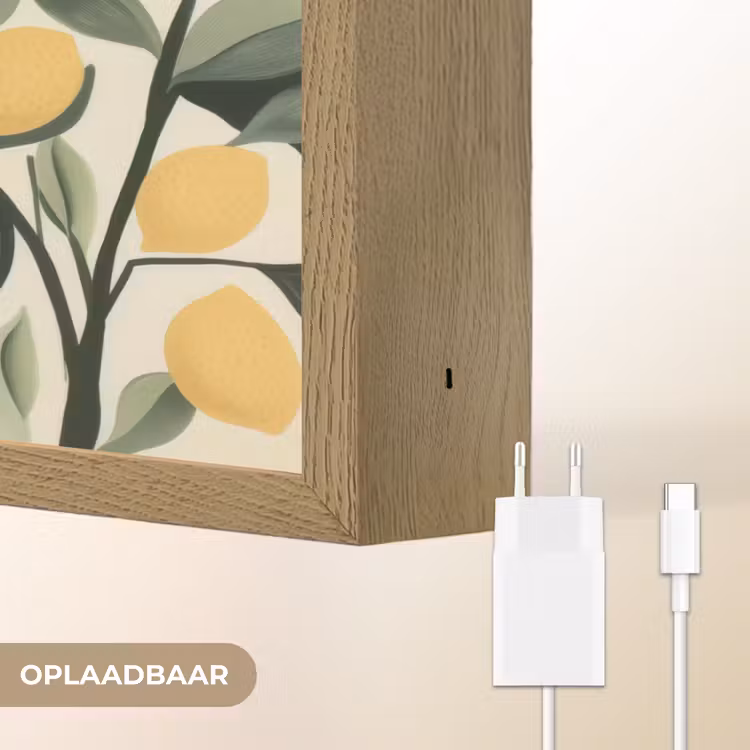 Lightbox - Wandlamp - Vrouw - Mand - Citroenen - Bladeren — 7
