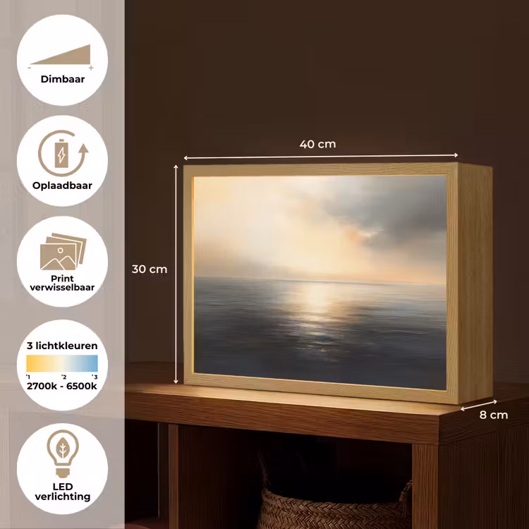Lightbox - Wandlamp - Zon - Horizon - Zee — 10