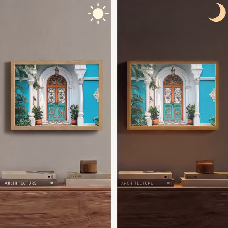 Lightbox - Wandlamp - Zuilen - Sierlijke - Deur - Blauw — 6
