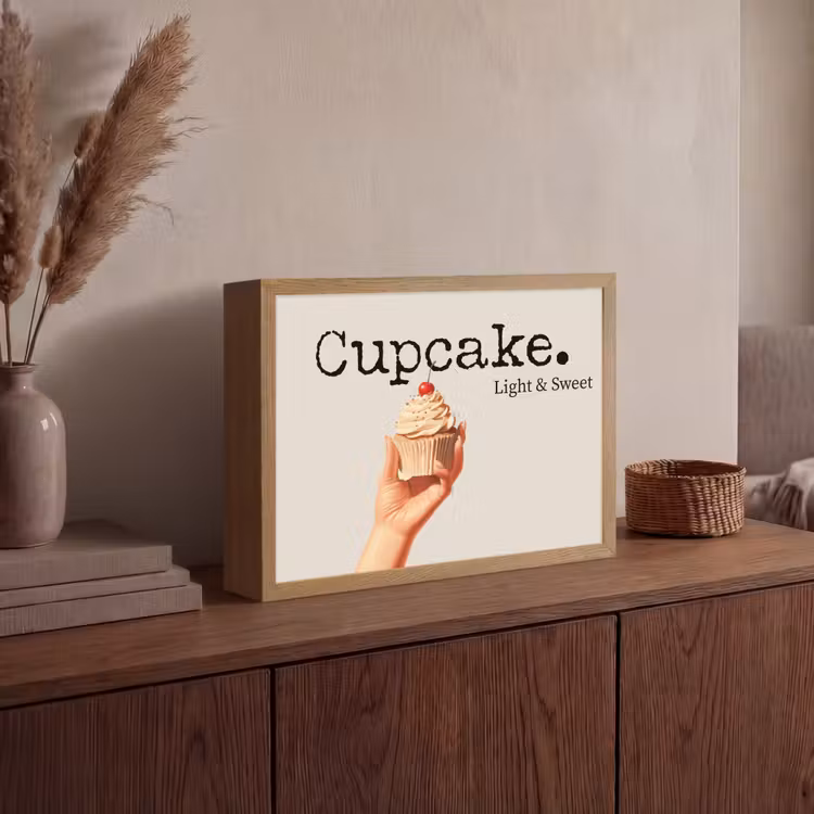 Lightbox - Wandlamp - Cupcake - Zoet - Kers — 4