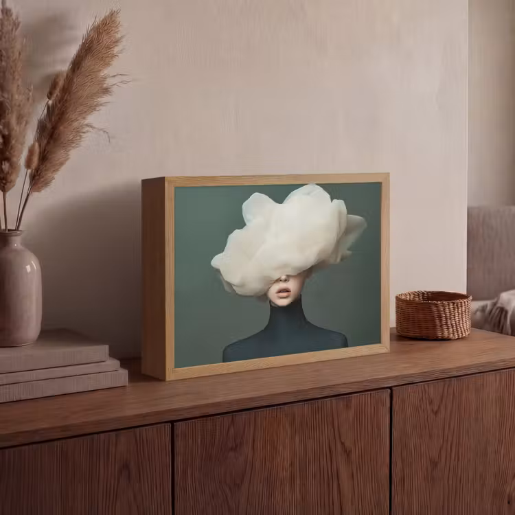 Lightbox - Wandlamp - Hoed - Vrouw - Beige — 4
