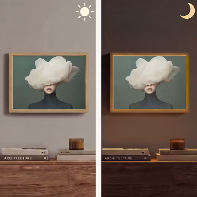 Lightbox - Wandlamp - Hoed - Vrouw - Beige — 6