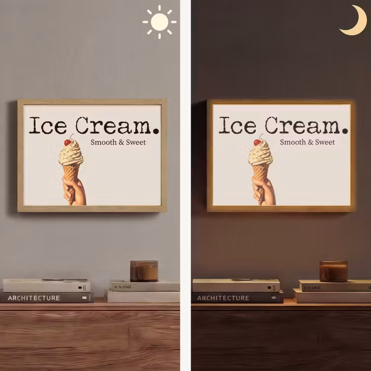 Lightbox - Wandlamp - Ice cream - Softijs - Kleurrijk - Kers — 6