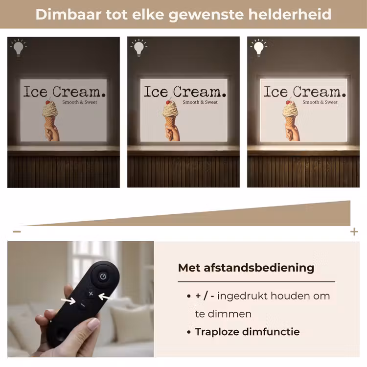 Lightbox - Wandlamp - Ice cream - Softijs - Kleurrijk - Kers — 9
