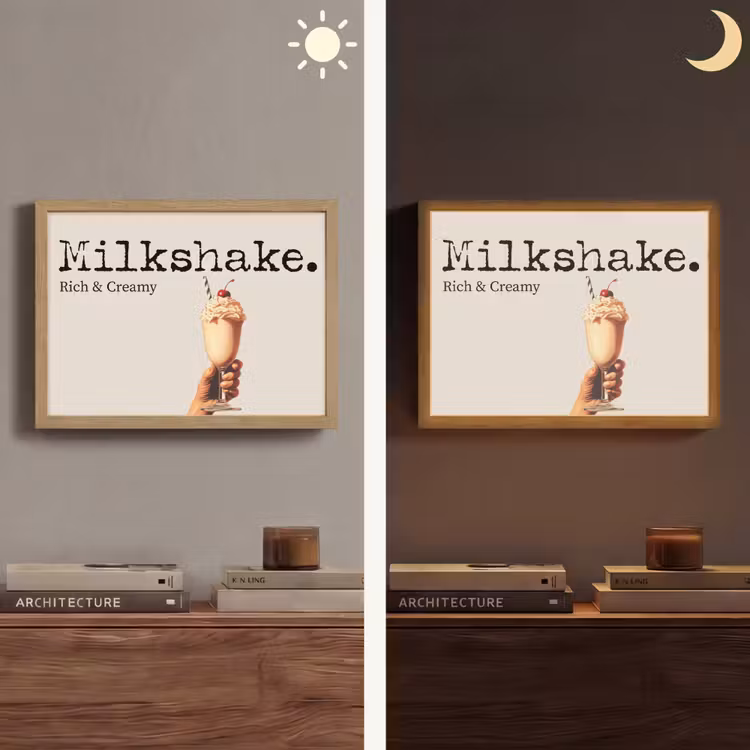 Lightbox - Wandlamp - Milkshake - Kers - Rietje — 6