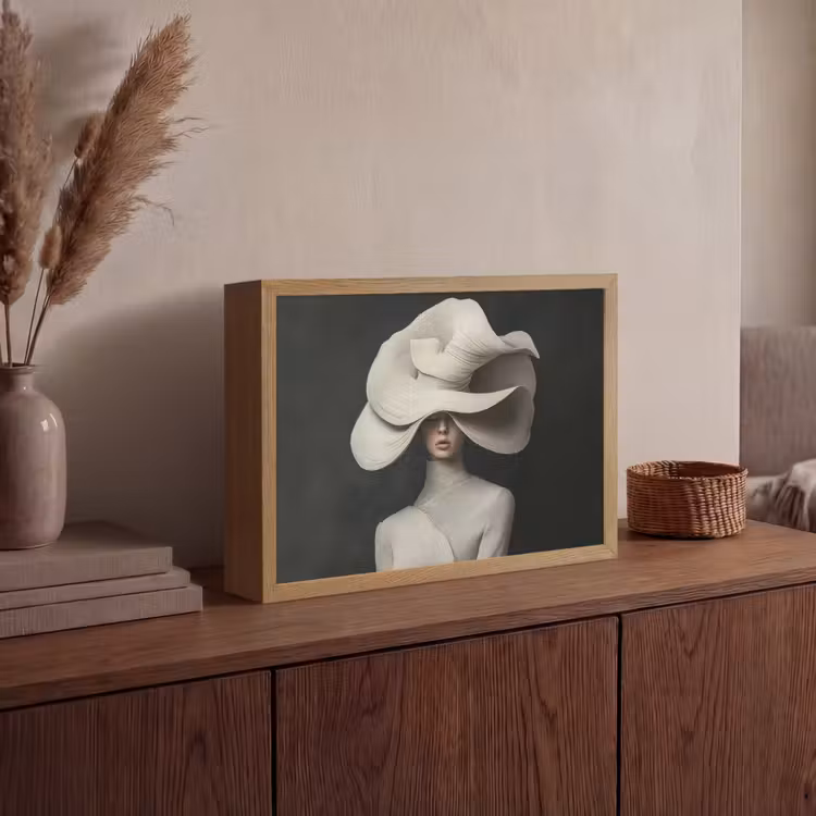 Lightbox - Wandlamp - Modern - Vrouw - Hoed — 4