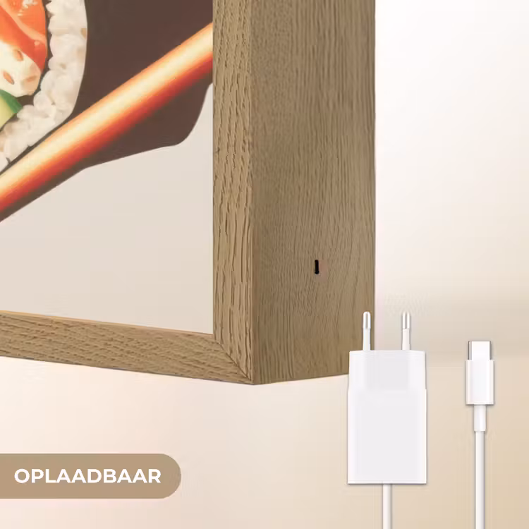 Lightbox - Wandlamp - Sushi - Zalm - Rijst - Japans — 7
