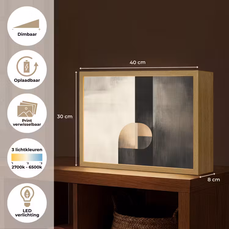 Lightbox - Wandlamp - Vormen - Modern - Zwart — 10